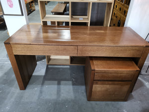 Recycled Timber 2 Drawer Desk