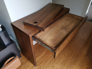 Solid Timber Keyboard Desk