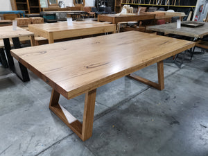 Angled 'U' Base Dining Table