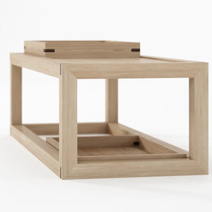 Up and Down Oak Coffee Table