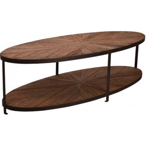 Oval Stacked Coffee Table