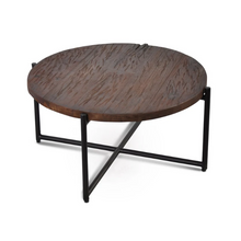 Load image into Gallery viewer, Railroad Round Coffee Table