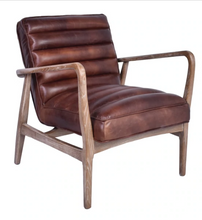 Load image into Gallery viewer, Copen Distressed Leather Armchair