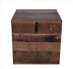 Wooden Storage Trunk with Lid