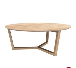 Ethnicraft Oak Tripod Coffee Table