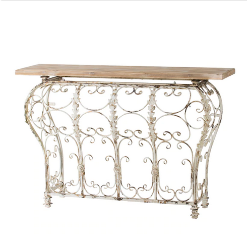 French Inspired Iron Console