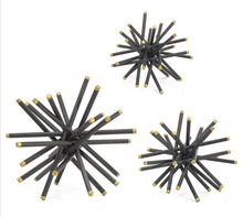 Load image into Gallery viewer, Metal Spike Ornaments (set of 3)