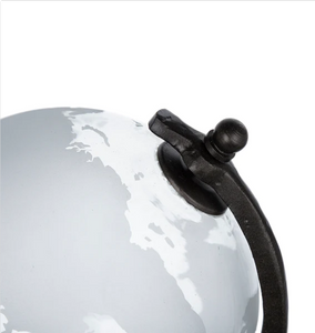 Glass and Metal World Globe