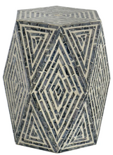 Load image into Gallery viewer, Capiz Hexagonal Side Table