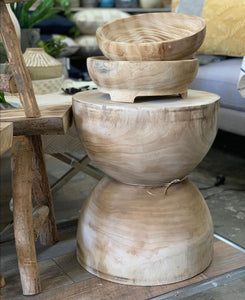 Egg Timer Wooden Stool
