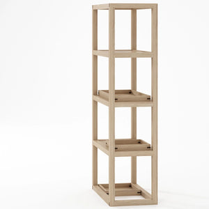 Up and Down Oak Vertical Shelves