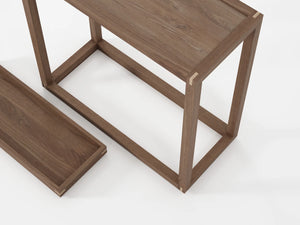 Up and Down Teak Console Table