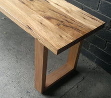 Load image into Gallery viewer, Recycled Australian Timber &#39;U&#39; Base Bench.