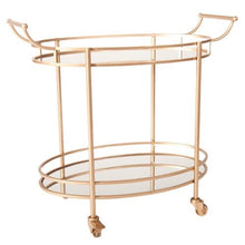 Load image into Gallery viewer, Luxe Oval Bar Trolley / Cart
