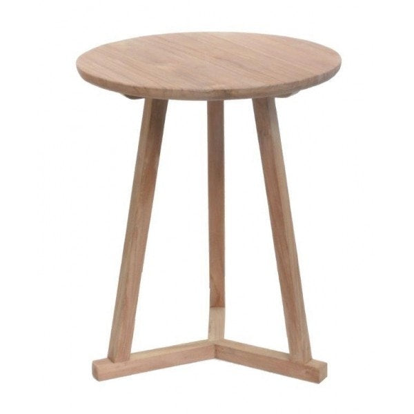 Ethnicraft Teak Tripod Side Table