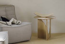 Load image into Gallery viewer, Ethnicraft Oak Geometric Side Table