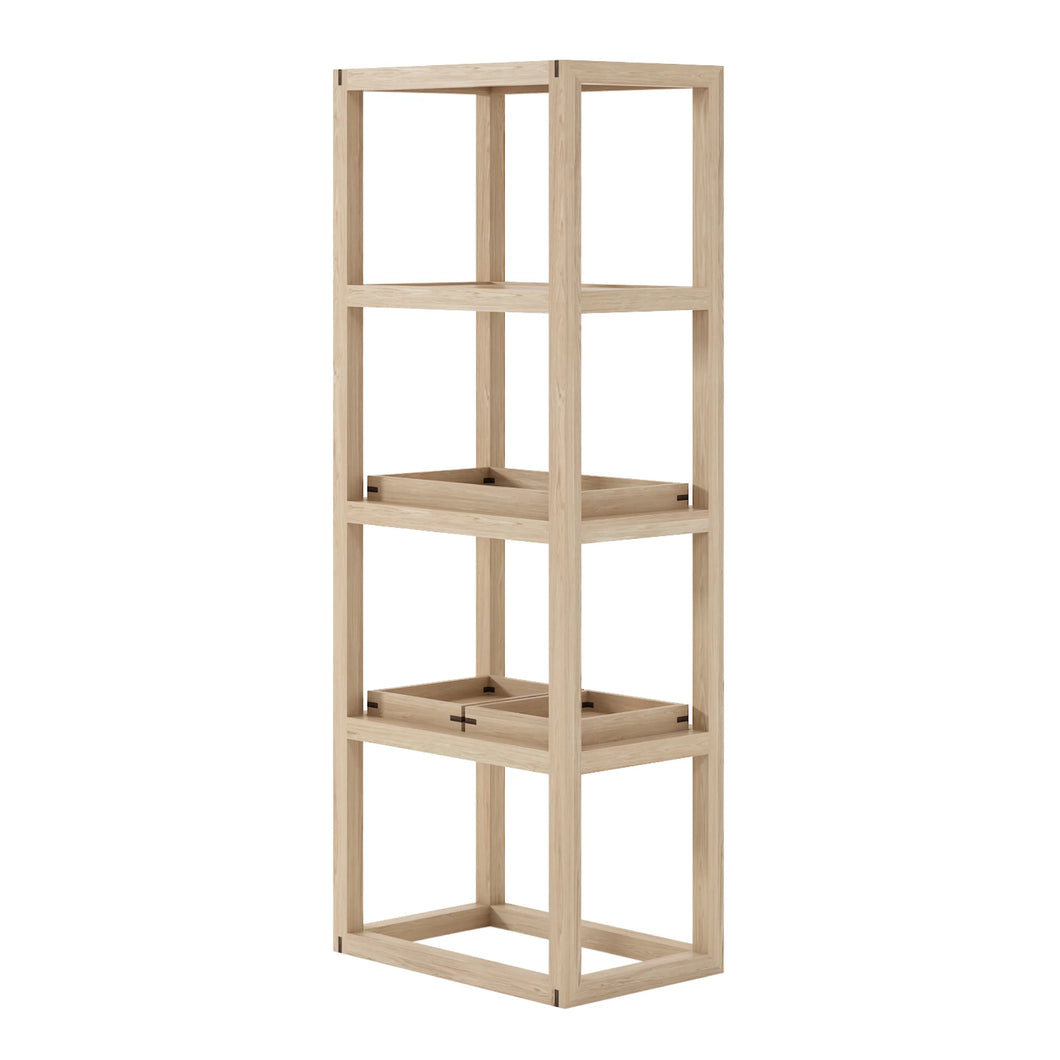 Up and Down Oak Vertical Shelves