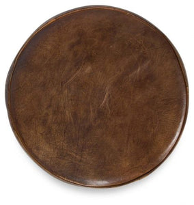 Leather Low Stool