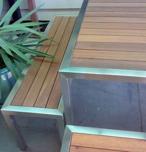 Stainless & Timber Outdoor Furniture